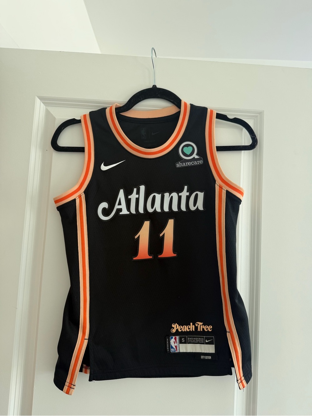 NBA Atlanta Hawks Trae Young City Edition Black Youth Jersey Swingman #11